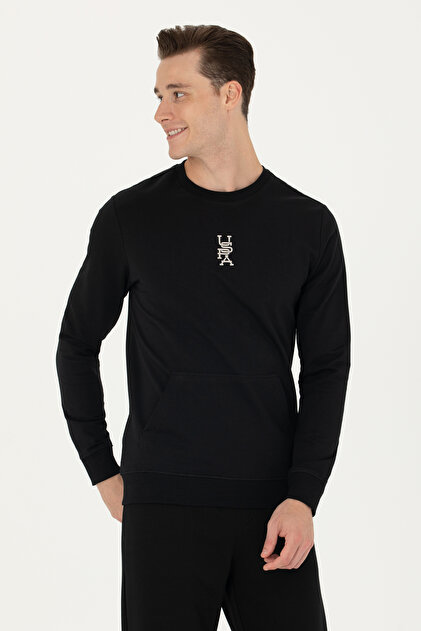 Men's Black Sweatshirt 50276410-Vr046