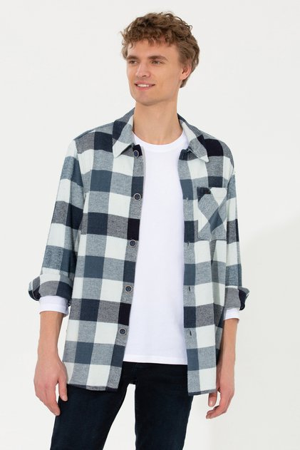 Men's Blue Jean Shirt 50252959 -Dn0022