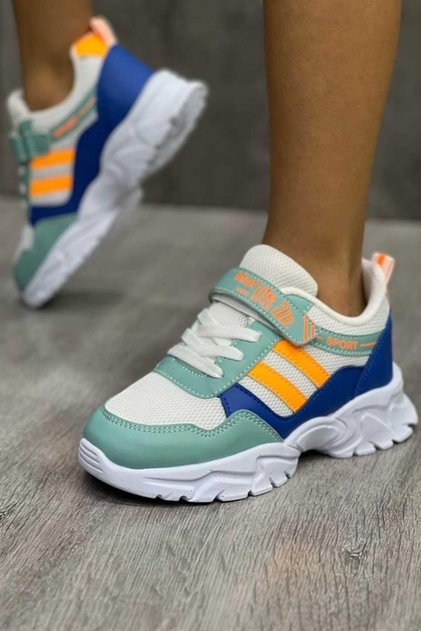 Elastic Hook-and-Loop Fastener Soft Flexible Lightweight Breathable Unisex Mesh Kids Sneakers Sneakers