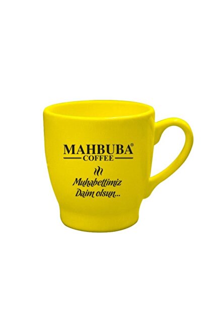 Seramik Sarı Şık Kahve Ve Çay Fincanı Kupası 200 mL