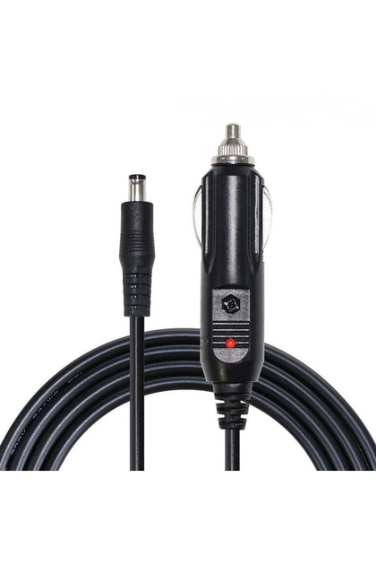 12V DC Car Charger Power Suppy Cable Cord Cigarette Lighter Plug 5.5mm x 2.1mm Auto Accessories