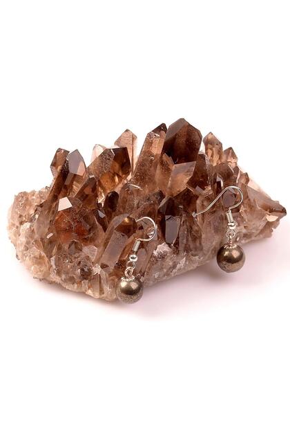 Pyrite Stone Earrings
