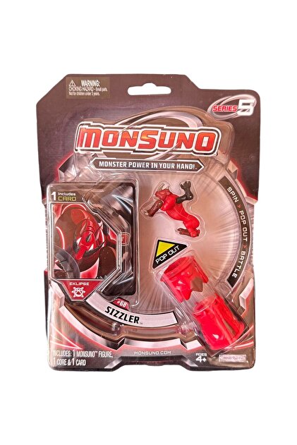 Monsuno Orijinal Monsuno Figür Sizzler 1 Figür,1 Kart,1 Fırlatıcı