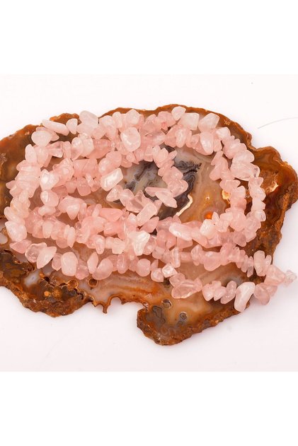 Pink Quartz Stone Broken String