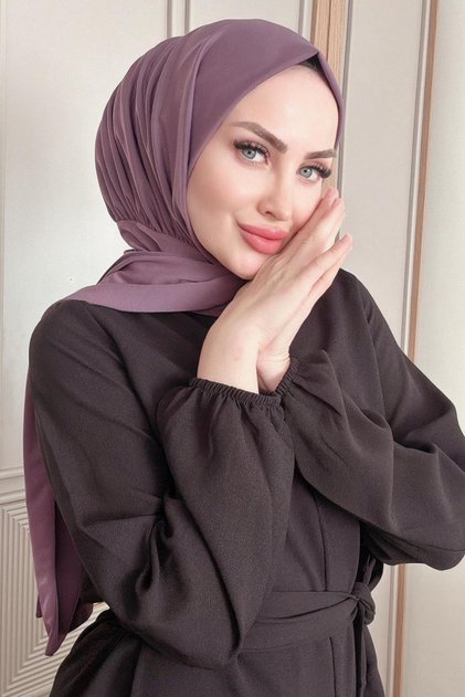 Shawl Women's Lavender Lycra Fabric Ready Snap Shawl Syr008