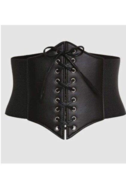 lace up faux leather corset belt