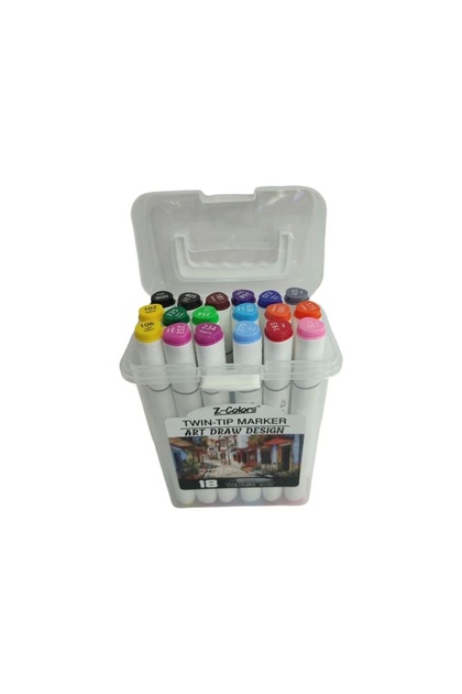 Timon TMN 593074 Z-COLORS ART DRAW DESING ÇİFT UÇLU MARKER SAPLI