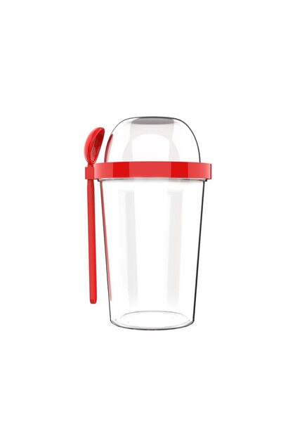 Capsule Red Bpa-Free 550 ml Food Carrying Container