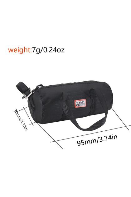 Black Simulation Arb Handbag Storage Bag Luggage Bag Handbag Decoration For 1/8 1/10 Rc Crawler Car