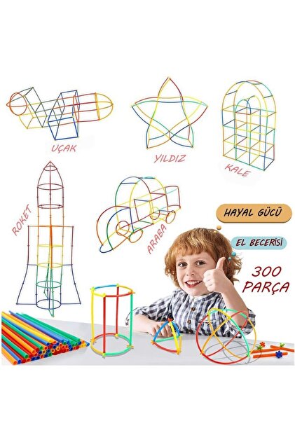 Ritoys Bambu Çubuklar Eğitici Ve Geliştirici Oyun 300 Parça