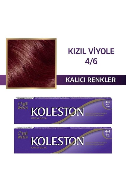 Koleston Single Tüp Saç Boyası 4/6 Kızıl Viyole X2 Adet