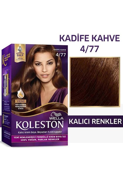 Koleston Kit Saç Boyası  4/77 Kadife Kahve