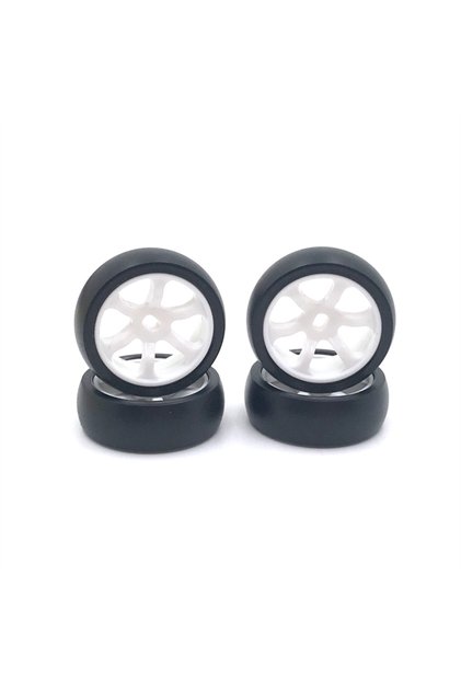 WHITE WLtoys 1/28 K969 K979 K989 K999 284131 Mini-z Mini-d Mini-q RC Car Upgrade 25mm Drift Tires, P