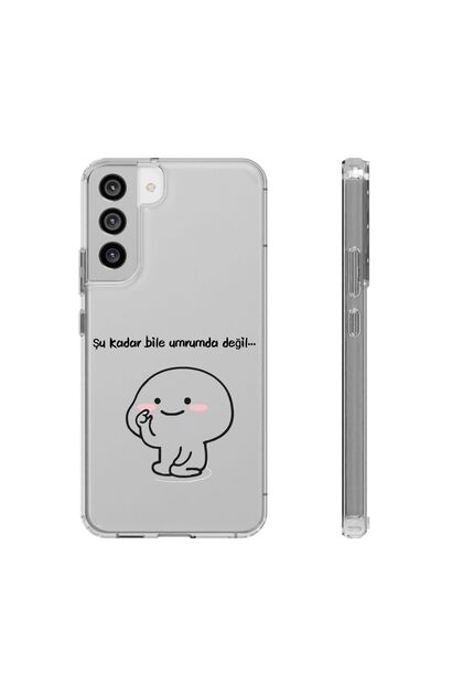 izzytech Samsung S24Fe Transparent Phone Case Durable Phone Case with Funny  Text Pattern- Trendyol