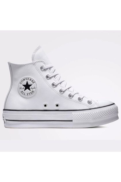CHUCK TAYLOR ALL STAR LEATHER PLATFORM Beyaz Sneaker 561676C-102