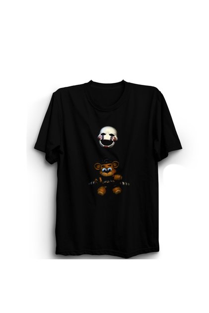 Five Nights at Freddy'S, Puppet and Freddy, Fnaf, 5Naf, Game Gaming Unisex 100% Cotton T-Shirt