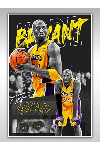 Saturn Kobe Bryant Poster 60x90cm NBA Basketbol Afiş - Kalın