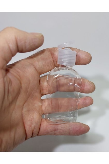 50 Adet 50 ml Fliptop Kapak Dna29 Dezenfektan-kolonya-parfüm Boş Şişesi Sert Plastik