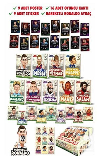 Dokuz Yayınları Efsane Futbolcular Kutulu Set (9 KİTAP TAKIM