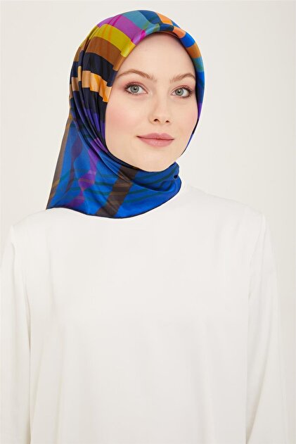 Sura Silk Scarf - 24Ya9107 6 82 Model