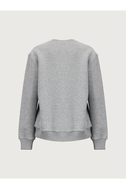 B*Z様 main story mainstory 2 Long Tee San Oversize Fit Gri Renkli Erkek Uzun Kollu Tişört - LONG SLEEVE TEE