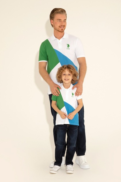 Men's Regular Fit Polo Neck Green T-Shirt 50281554-Vr054