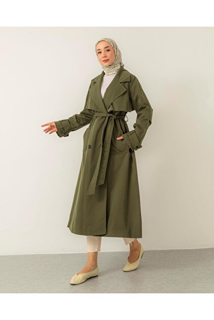 Meri Store Dört Düğmeli Haki Trençkot - Fiyatı, Yorumları