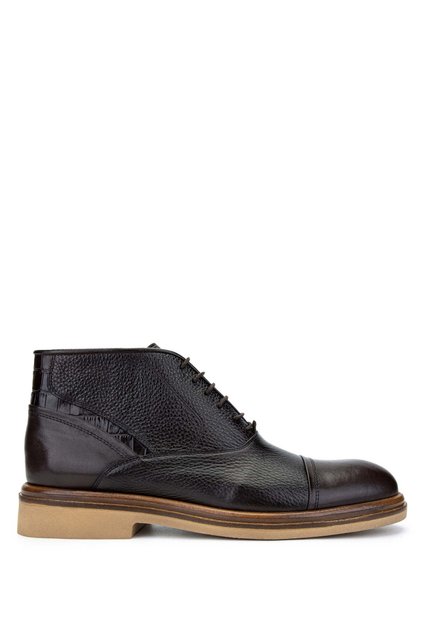 Men's Genuine Leather Brown Casual Boots
