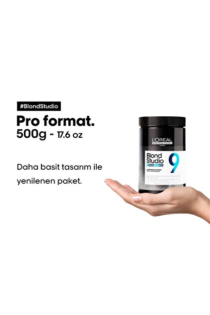 L'oreal Professionnel 9 TON BONDER INSIDE TOZ AÇICI 500 gr + 30