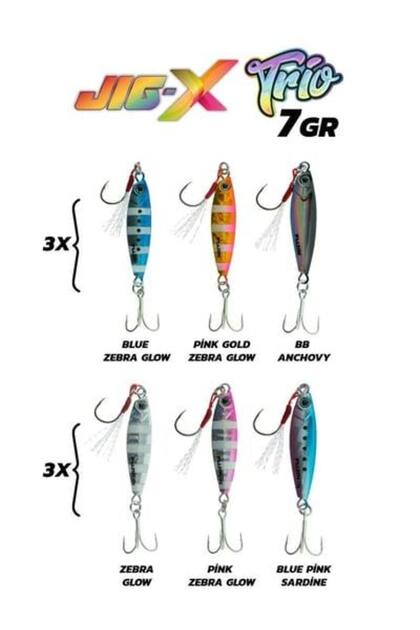 Fujin Jig-X Trio 3lü Micro Jig 7gr - Fiyatı, Yorumları