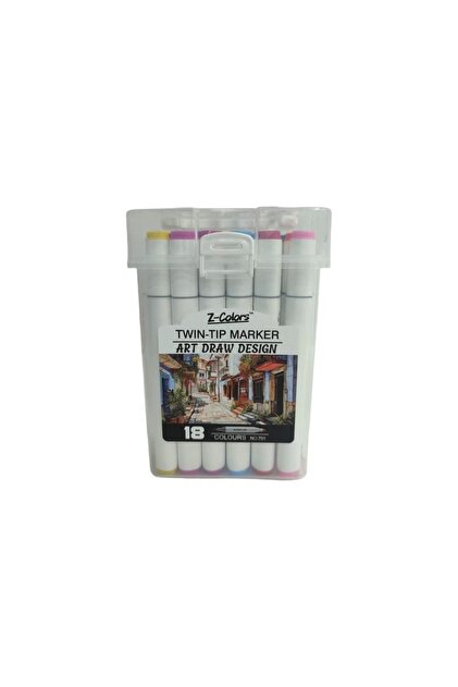 Timon TMN 593074 Z-COLORS ART DRAW DESING ÇİFT UÇLU MARKER SAPLI