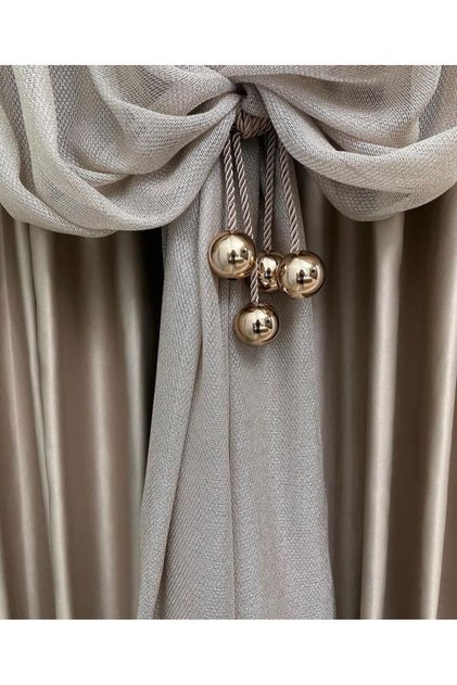 Curtain Accessory Corneche Tactical Metal 4 Ball Luxury Bracelet 1 PIECE CORNICH IS INSTALLED
