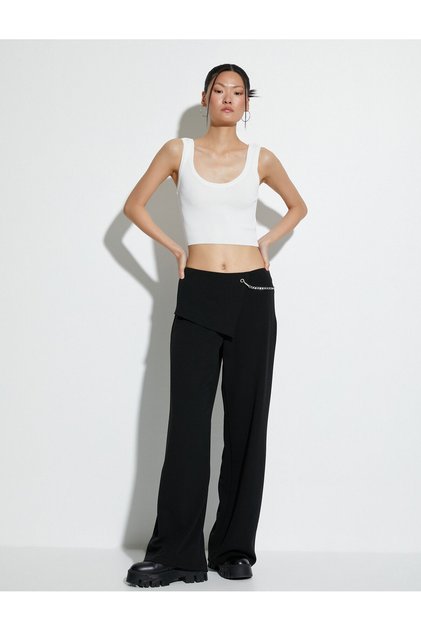 Crop Athlete Thick Strap U-Neck Ribbed