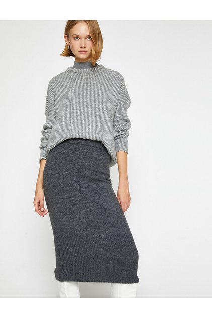 Knitwear Midi Skirt