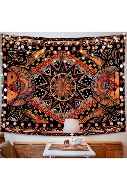Mandala Yoga Hippie Designed Wall Cloth Stylish Wall Tapestry Wall Decoration Decorative Wall Art