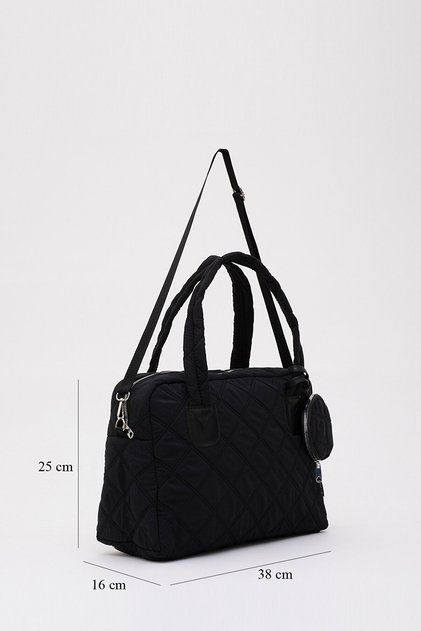 Women's Shoulder and Sports Bag - Quilted Pattern