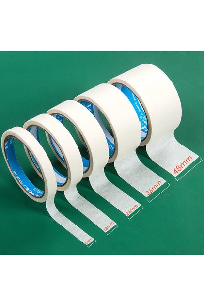Width 20MM 12M Masking Tape White Writable Sealing Self Adhesive Tape Waterproof for Art Painting Sk