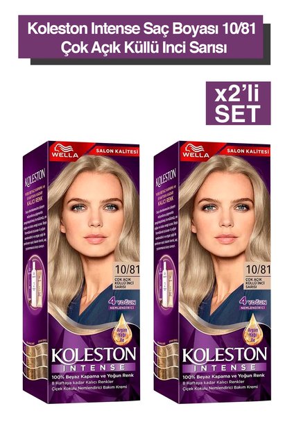 Koleston Intense 10/81 Çok Açık Küllü İnci Sarısı Saç Boyası X2 Adet