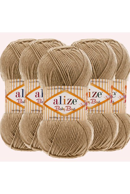 Baby Best 5 Pieces Baby Rope 10% Bamboo Antipiling 368 Camel Hair