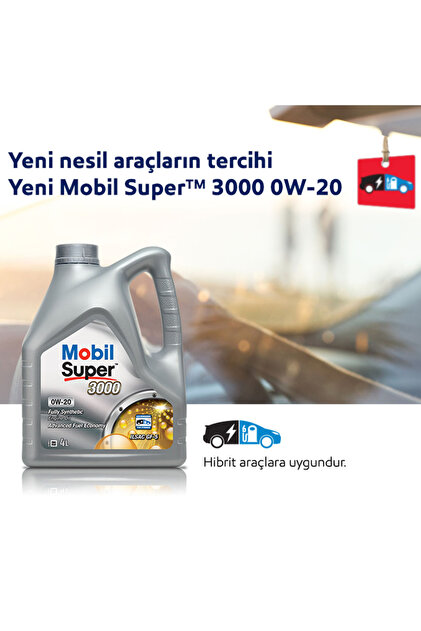 Mobil Super 3000 0W20 Motor Yağı 4L ÜT:2024 - Fiyatı, Yorumları