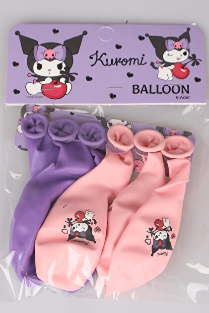 kuromi Dekomus Ile Yeni Sezon Lisanslı 6'lı Balon Seti - Fiyatı