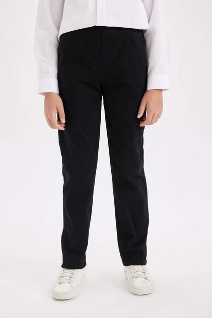 Boy's Canvas Trousers T8850A6/Bk81 Black