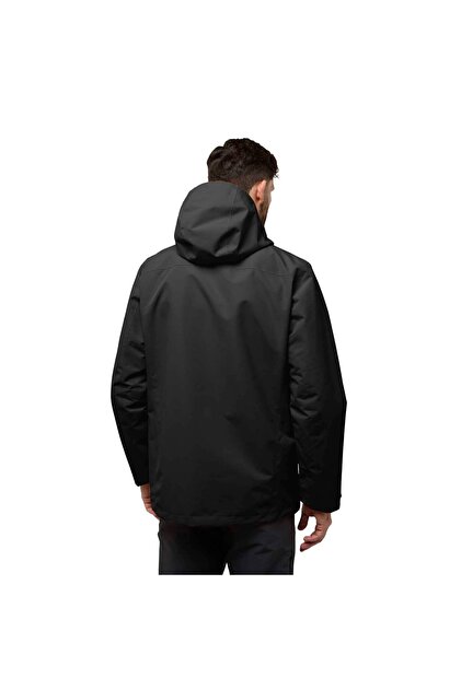 Jack Wolfskin Altenberg 3in1 Erkek Siyah Outdoor Ceketi ERKEK