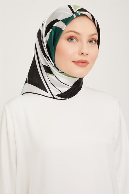 - Eșarfă de mătase 2023/2024 Toamnă Iarnă Sura Silk Blue 9050-58