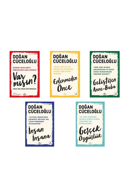 Doğan Cüceloğlu 5 Kitap Set -var Mısın Güçlü Bir Yaşam Için Öneriler -evlenmeden Önce - Insan Insana