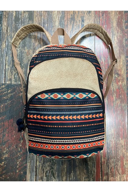 Ethnic Authentic Bohemian Waterproof 3 Compartment Large Orthopedic Backpack