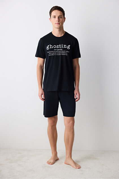 Ghosting Multicolored Shorts Pajama Set