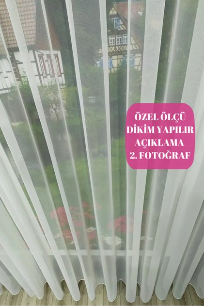 Economical Plain Tulle Curtain - Simple Pattern, Pleated Suitable for Any Room