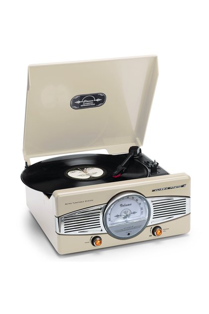 Classic Phono Tt-27 Cr Dahili Hoparlörlü Retro Pikap Plak Çalar (bej)