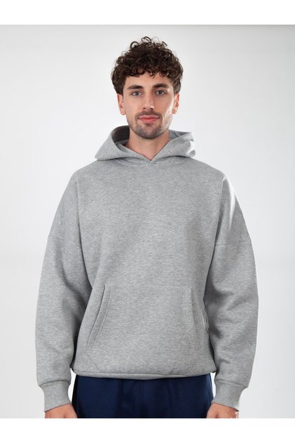 Basic Erkek Oversize Hoodie